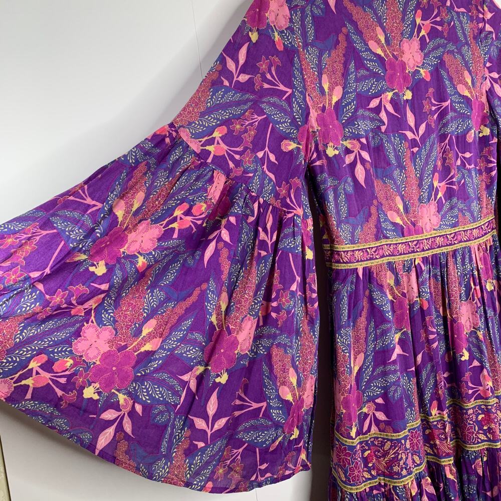 Spell & the Gypsy Collective Bianca Boho Maxi Lavender Wisteria Dress - Picture 11 of 15